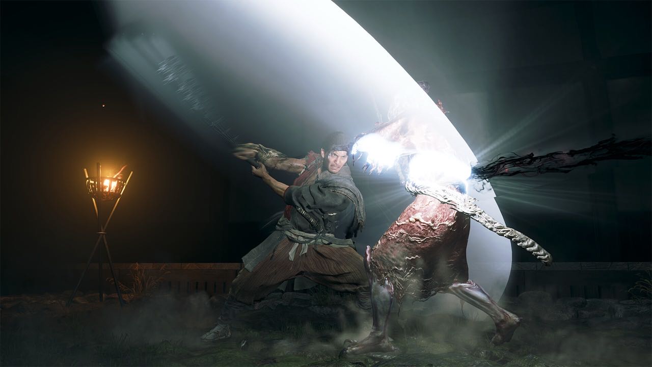Combate con espada y contraataque Issen en Onimusha Way of the Sword